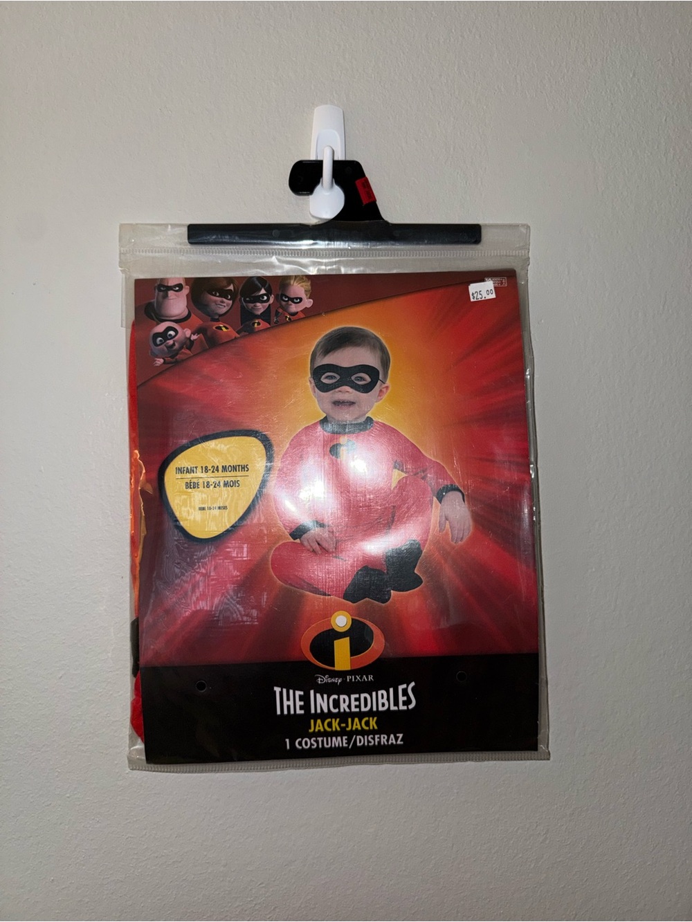 NWT Disney Pixar The Incredibles Jack-Jack Red Costume 18-24 months